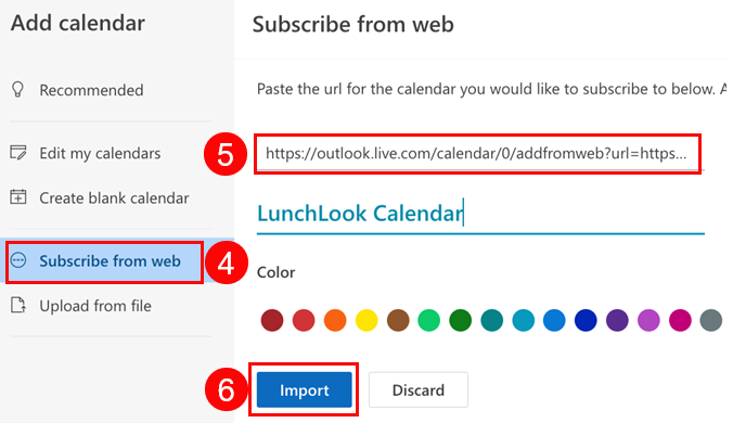 Paste your link into the box